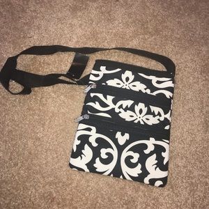 Black anf White Cross Body Bag